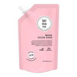 Mimare Mascarilla Color Care 480ml Protectora del Color con Granada para Cabello Teñido y Tratado