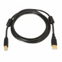 Aisens Cable USB 2.0 Impresora con Ferrita Tipo A/M - B/M, 5m, Negro