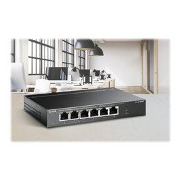 TP-Link TL-SF1006P Switch no gestionado con 6 puertos 10/100 y 4 puertos PoE+