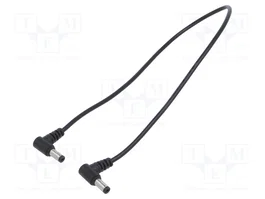 POS Cable de alimentación CC redondo 2x0,5mm2 DC 5,5/2,1 0,4m