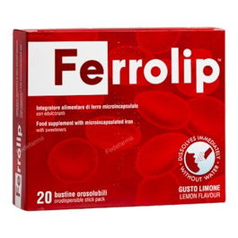 UGA NUTRACEUTICALS Ferrolip 20Sbrs. Complemento Alimenticio Hierro Microencapsulado Polvo Dispersable Limón