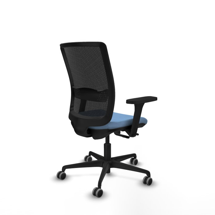 PIQUERAS Y CRESPO Silla de oficina Haches con mecanismo Sincro/Traslack Azul cielo