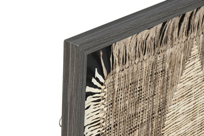 DKD Home Decor Cuadro Yute PS 70x70 cm Moderno 3D Negro
