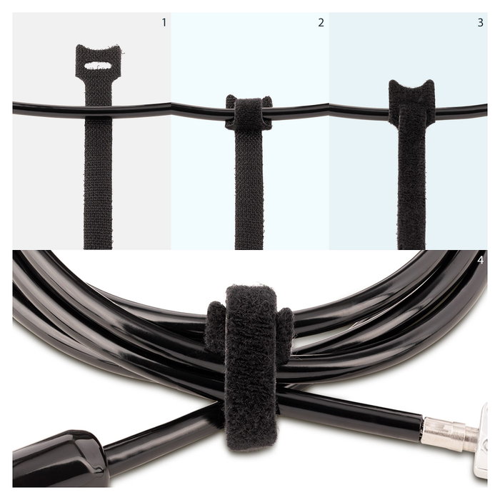 StarTech.com B506I-HOOK-LOOP-TIES Bridas de Gancho y Bucle de 15 cm, Paquete de 50, Negro StarTech.com B506I-HOOK-LOOP-TIES Bridas de Gancho y Bucle de 15 cm, Paquete de 50, Negro
