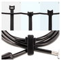 StarTech.com B506I-HOOK-LOOP-TIES Bridas de Gancho y Bucle de 15 cm, Paquete de 50, Negro
