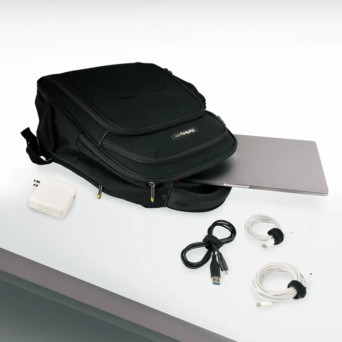 StarTech.com Bridas de Gancho y Bucle para Cables, Nylon, Negro, 15cm, Reutilizables, Paquete de 50 Unidades - B506I-HOOK-LOOP-TIES