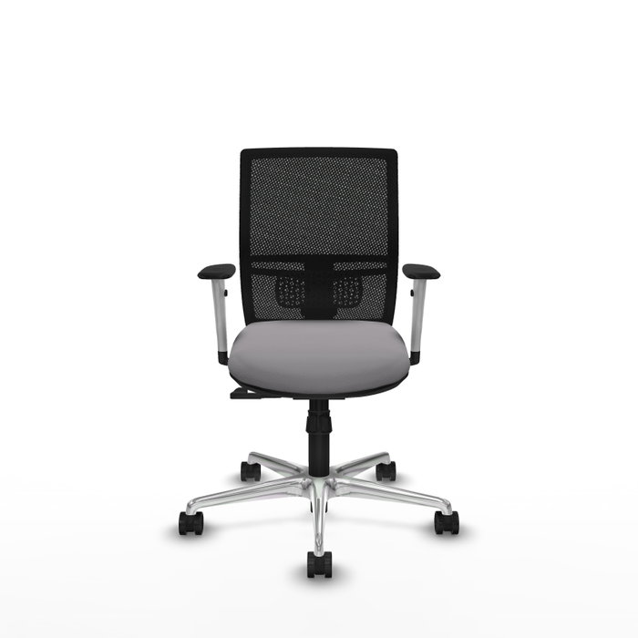 PIQUERAS Y CRESPO Silla de oficina Yunquera con mecanismo Sincro, Gris y Negro PIQUERAS Y CRESPO Silla de oficina Yunquera con mecanismo Sincro, Gris y Negro