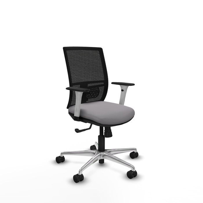 PIQUERAS Y CRESPO Silla de oficina Yunquera con mecanismo Sincro, Gris y Negro PIQUERAS Y CRESPO Silla de oficina Yunquera con mecanismo Sincro, Gris y Negro