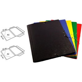 Mariola Carpeta A3 Cartón Compacto Gofrado Azul