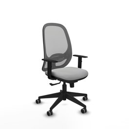 PIQUERAS Y CRESPO Silla de oficina Cilanco con mecanismo Sincro, Gris claro y Gris