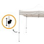 Color Baby Cenador Plegable Ajustable 300 x 300 x 220 cm - Cenador de Jardín con Funda de Transporte, Acero y Oxford 420D PVC
