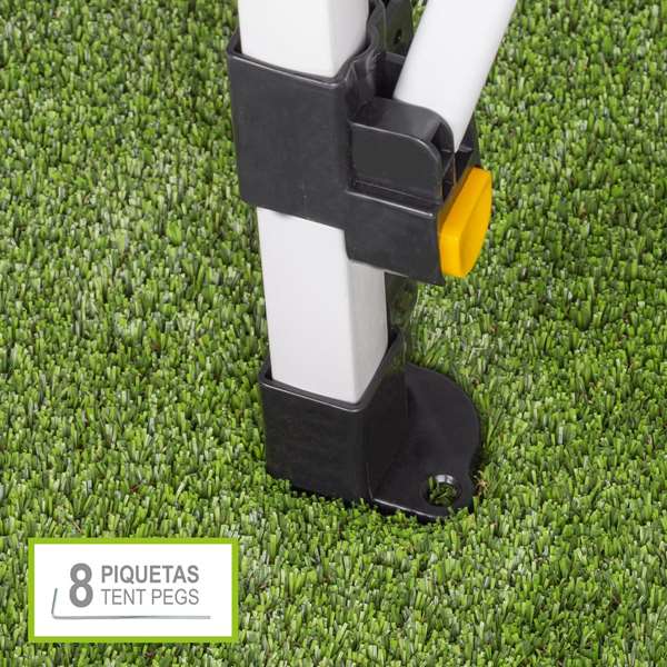 Color Baby Cenador Plegable Ajustable 300 x 300 x 220 cm - Cenador de Jardín con Funda de Transporte, Acero y Oxford 420D PVC