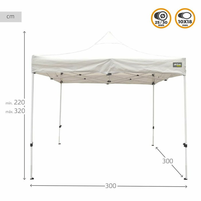 Color Baby Cenador plegable altura ajustable 300x300x220 cm Color Baby Cenador plegable altura ajustable 300x300x220 cm