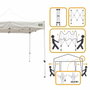 Color Baby Cenador plegable altura ajustable 300x300x220 cm