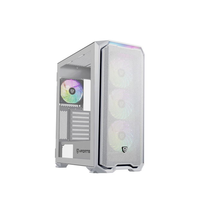Nfortec NF-CS-KRATERX-W carcasa de ordenador Midi Tower Blanco