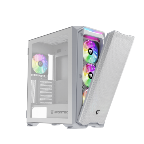 Nfortec NF-CS-KRATERX-W carcasa de ordenador Midi Tower Blanco Nfortec NF-CS-KRATERX-W carcasa de ordenador Midi Tower Blanco