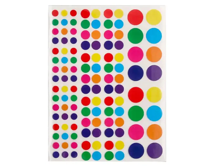 Liderpapel Gomets de círculos autoadhesivos, colores y tamaños surtidos, 1200 unidades Liderpapel Gomets de círculos autoadhesivos, colores y tamaños surtidos, 1200 unidades