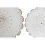 DKD Home Decor Set de 5 piezas de decoración de pared Decape Blanco y Dorado