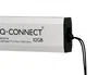 Q-connect Memoria USB Flash Drive 32 GB USB 3.2 Tipo C Conector Deslizante Plateado