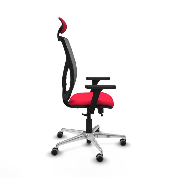 PIQUERAS Y CRESPO Silla de oficina Motilla con mecanismo Sincro/Traslack, Rojo y Gris PIQUERAS Y CRESPO Silla de oficina Motilla con mecanismo Sincro/Traslack, Rojo y Gris