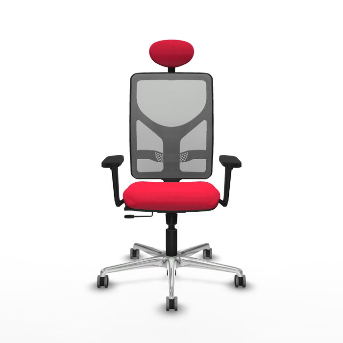 PIQUERAS Y CRESPO Silla de oficina Motilla con mecanismo Sincro/Traslack, Rojo y Gris PIQUERAS Y CRESPO Silla de oficina Motilla con mecanismo Sincro/Traslack, Rojo y Gris