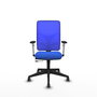 PIQUERAS Y CRESPO Silla de oficina Motilla Azul con mecanismo Sincro/Traslack