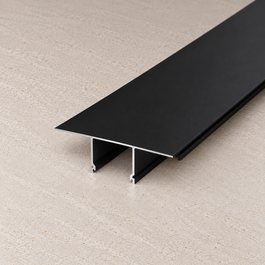 GreenIce Perfil de Aluminio KIMERA-SKAVE Anodizado Negro con Difusor Opal y Tapones 2,02M