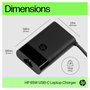 HP Cargador USB-C 65W para portátil, Negro
