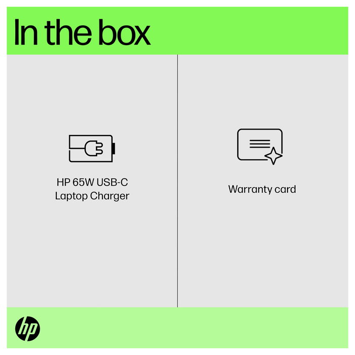 HP Cargador USB-C 65W para portátil, Negro