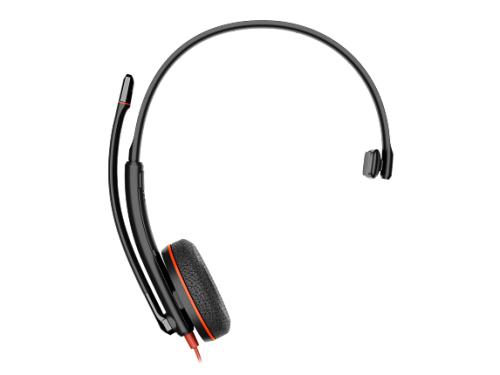 Poly Blackwire 3215 Auriculares monoaurales USB-C/A y 3,5 mm, Negro Poly Blackwire 3215 Auriculares monoaurales USB-C/A y 3,5 mm, Negro