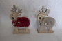 DKD Home Decor Figura Navidad Alpina Gris Rojo (Pack de 12 Unidades) Detail Reno