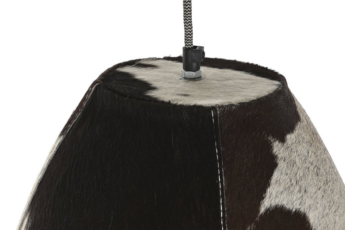 DKD Home Decor Lámpara de Techo Piel y Metal 34 x 28 x 34 cm