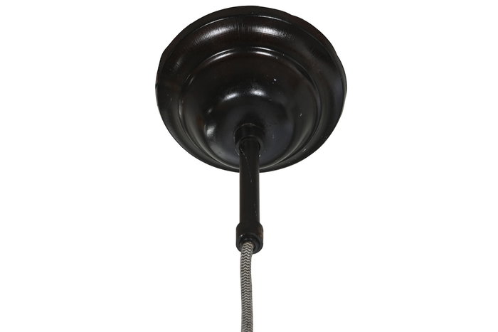 DKD Home Decor Lámpara de Techo Piel y Metal 34 x 28 x 34 cm