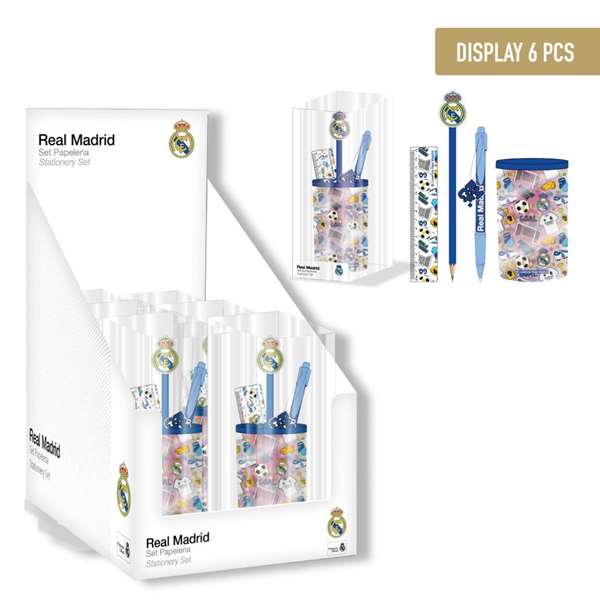 CERDÁ Set De Papelería Portalápices Real Madrid Multicolor CERDÁ Set De Papelería Portalápices Real Madrid Multicolor