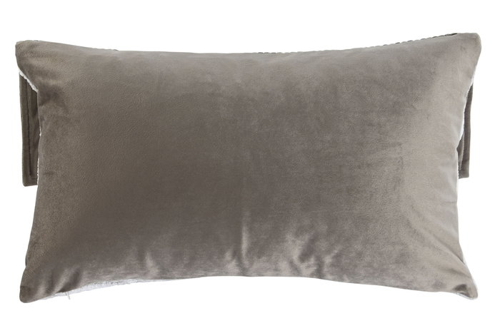 DKD Home Decor Cojín Beige Blanco 50 x 30 x 10 cm