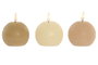 DKD Home Decor Vela Led Basicos Verde Beige 7 x 9 x 7 cm (6 Unidades)