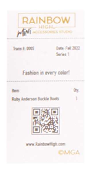 MGA Zapatos de Moda Rainbow High Accesorios - Modelos Surtidos