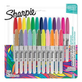 Rotulador Permanente Sharpie Fine Surtido Seasonal Blister De 24 (Set de 6)