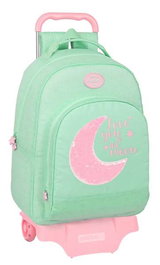 Safta Mochila 305+carro 905 Reciclado "Moon" Blackfit8 32x42x15 cm