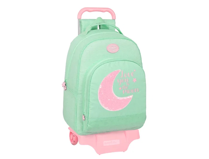 Safta Mochila modelo 305 con carro 905 reciclado Blackfit8 Moon