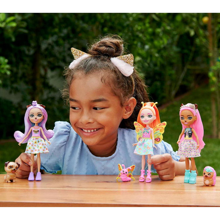 Enchantimals Muñeca Enchantimals City Penna Pug Y Trusty Hkn11 Muñeca con Mascota +4 años