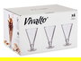 Vivalto Copa Helado Vidrio Alta 340 ml, 10.5x16.5x10.5 cm (24 Unidades)