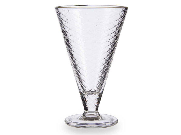 Vivalto Copa Helado Vidrio Alta 340 ml, 10.5x16.5x10.5 cm (24 Unidades)