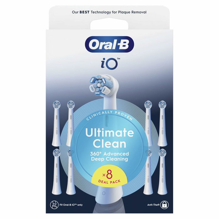 Oral-B Recambios iO Ultimate Clean Pack de 8 - Blanco
