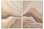 DKD Home Decor Cuadro Lienzo Pino 103x4x143 Pintado a Mano Surtido de 2 Piezas
