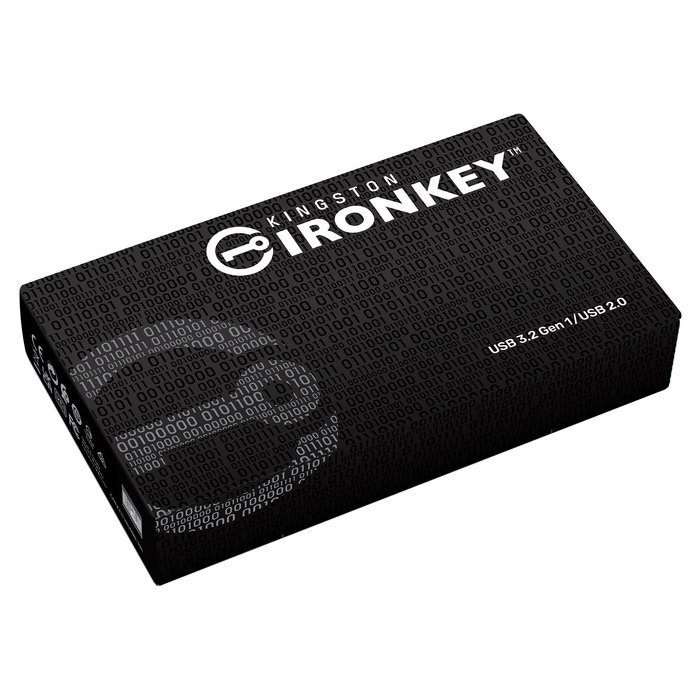 Kingston Technology IronKey D500S USB-Stick 128GB FIPS 140-3 Nivel 3 AES-256 Hardware Encriptado IP67 Resistente USB 3.2 Gen 1 hasta 260 MB/s Negro Retail