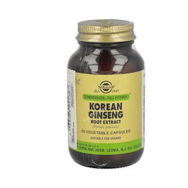 SOLGAR Ginseng Coreano Raíz Panax Ginseng 60 Veggie Caps