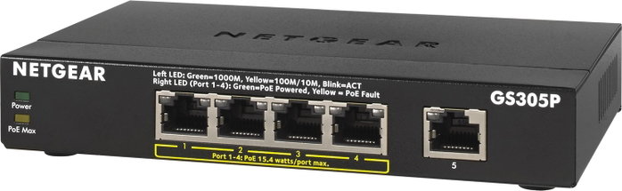 NETGEAR GS305Pv3 Switch Gigabit Ethernet No Administrado con PoE+