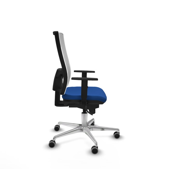 PIQUERAS Y CRESPO Silla de oficina Horna con mecanismo Sincro, Azul y Blanco PIQUERAS Y CRESPO Silla de oficina Horna con mecanismo Sincro, Azul y Blanco