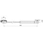 HERRAJES ALK Compas Arkora Ascendente 355Mm Para Puerta De Madera Fuerza 80N Plata